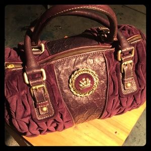 Juicy couture purple velvet bag